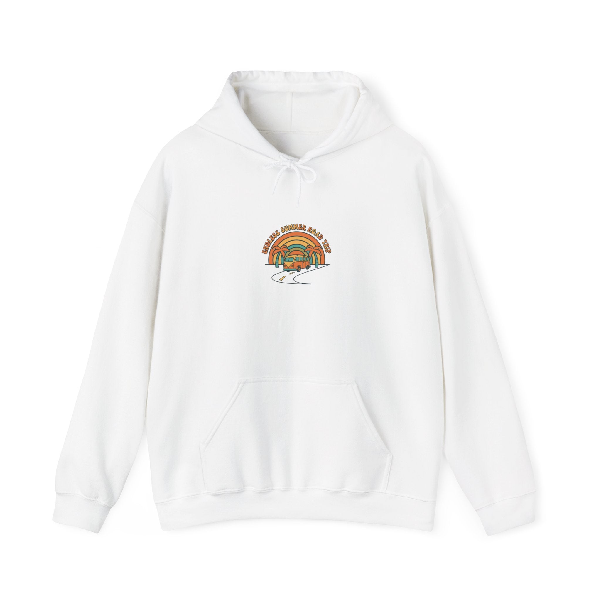 Retro 70s Sunset Palm Hoodie | Analog Sunshine Vintage Surf Graphic