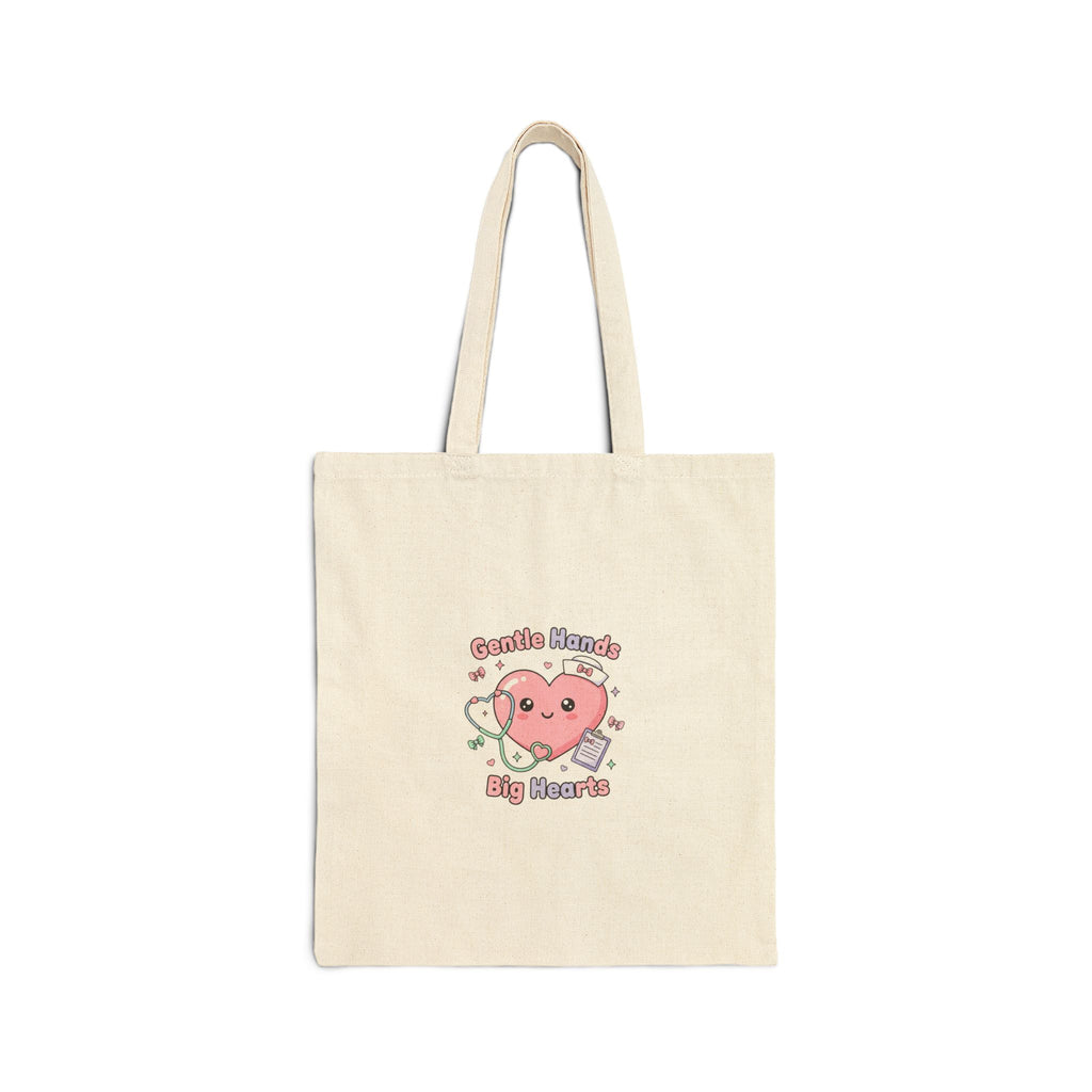 Cute Nurse Heart Tote | pastel coquette medical, kawaii nurse graphic