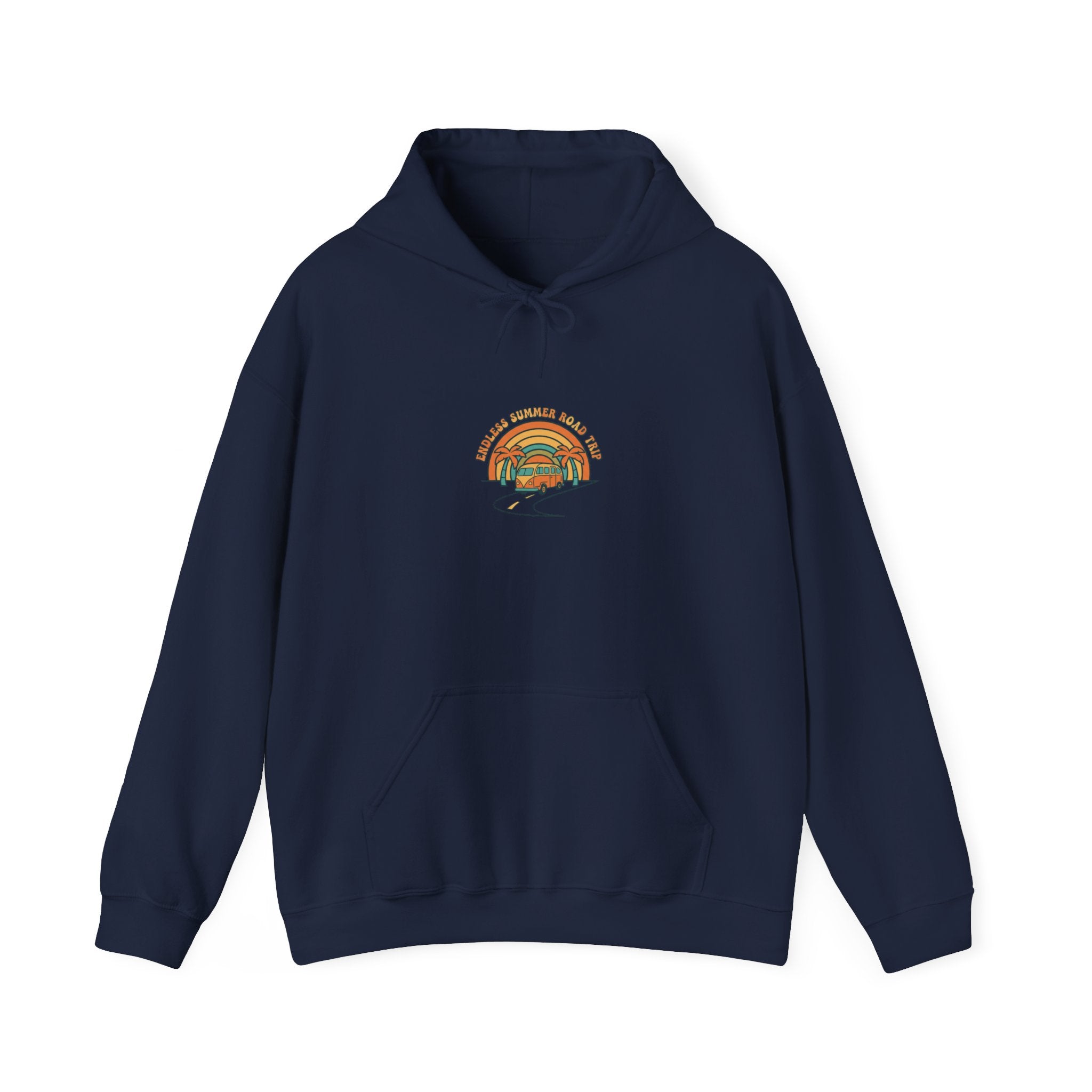 Retro 70s Sunset Palm Hoodie | Analog Sunshine Vintage Surf Graphic