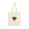 Plaid Broken Heart Tote | Grunge Revival, Flannel Aesthetic Canvas Tote