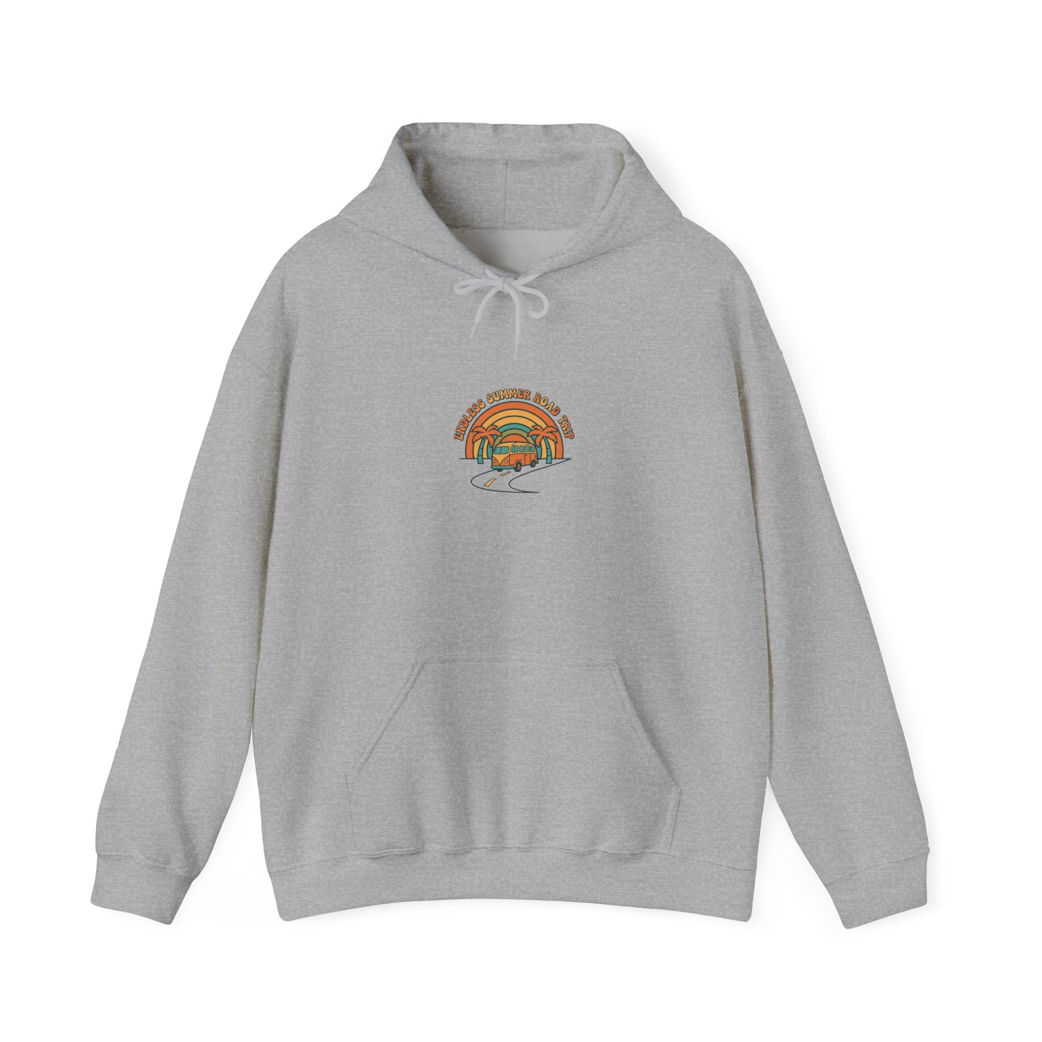 Retro 70s Sunset Palm Hoodie | Analog Sunshine Vintage Surf Graphic